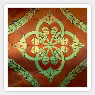 Terracotta floor motif Sticker